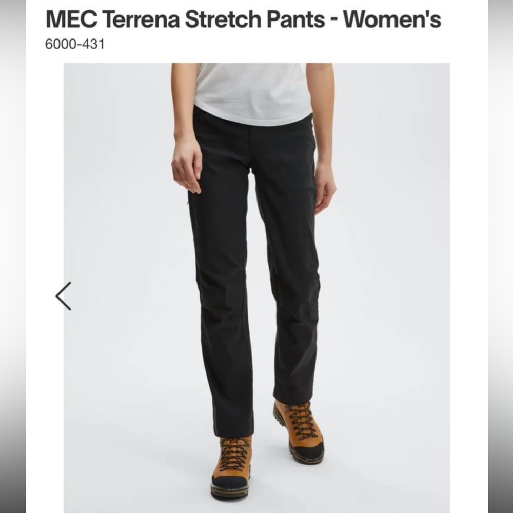 MEC Women's Black Straight-Leg Hiking Pants